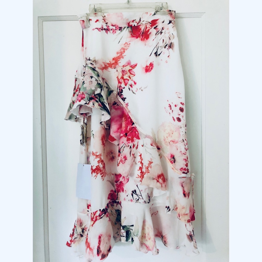 Floral Garden Hues Midi Skirt - Picture 6 of 7